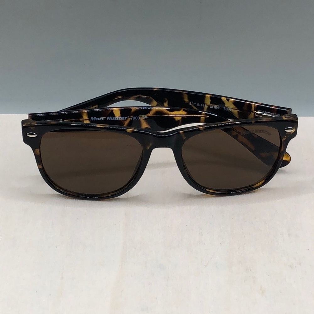 MARC HUNTER  Havana Brown Shiny Tortoise 7903 Sunglasses 53/19/145